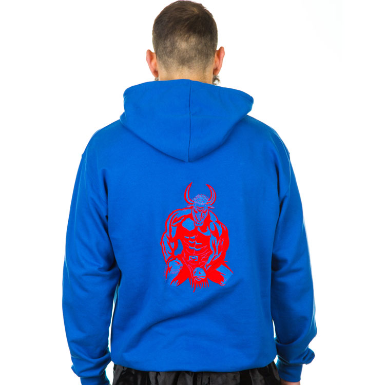 Classic Minotaur Hoodie in Blue - Image 3