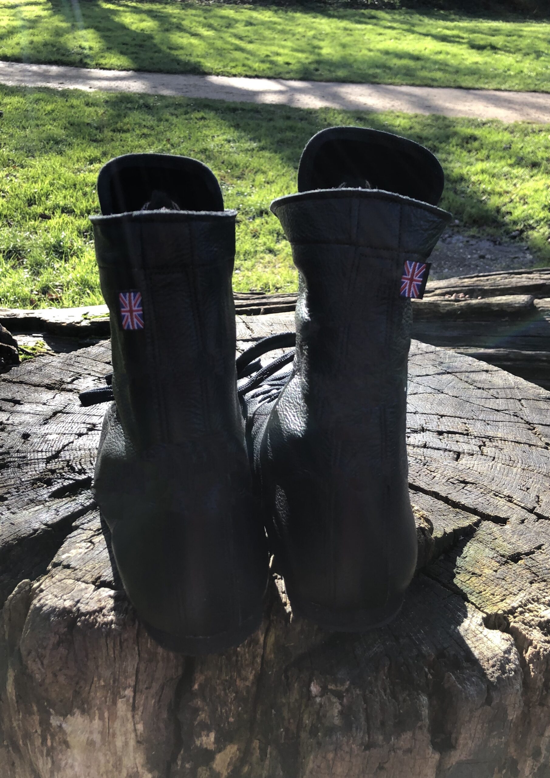 Buckingham Black Boot With Royal Gold Minotaur Branding Tongue - Image 3